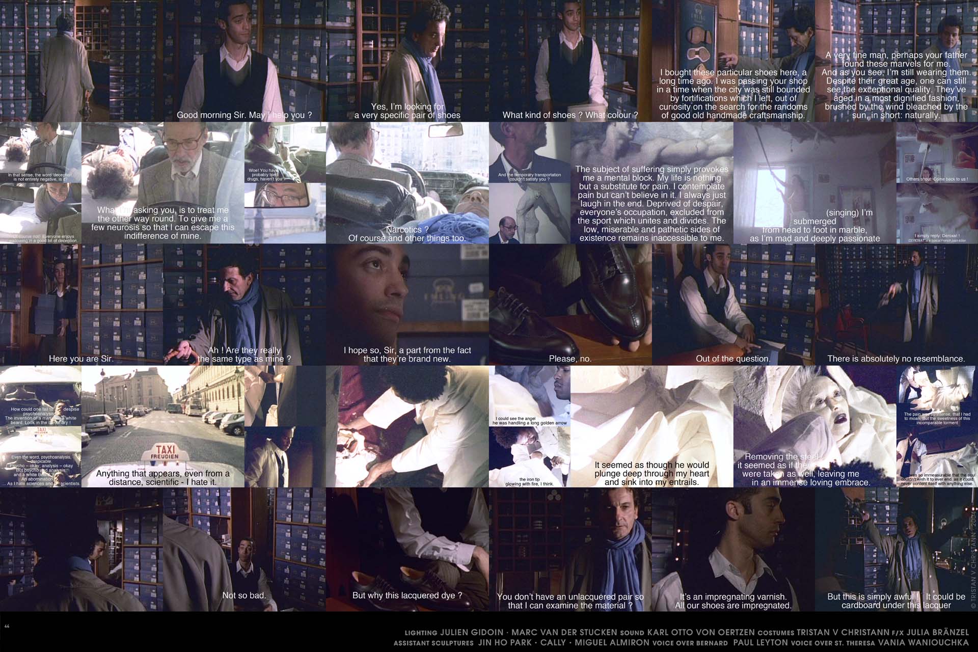 Tristan V Christann, Aux Grandes Pointures la Patrie Reconnaissante, To Large Size Shoes the Country Indebted, Bernard Marcade, Orlan, Stephanie Lupo